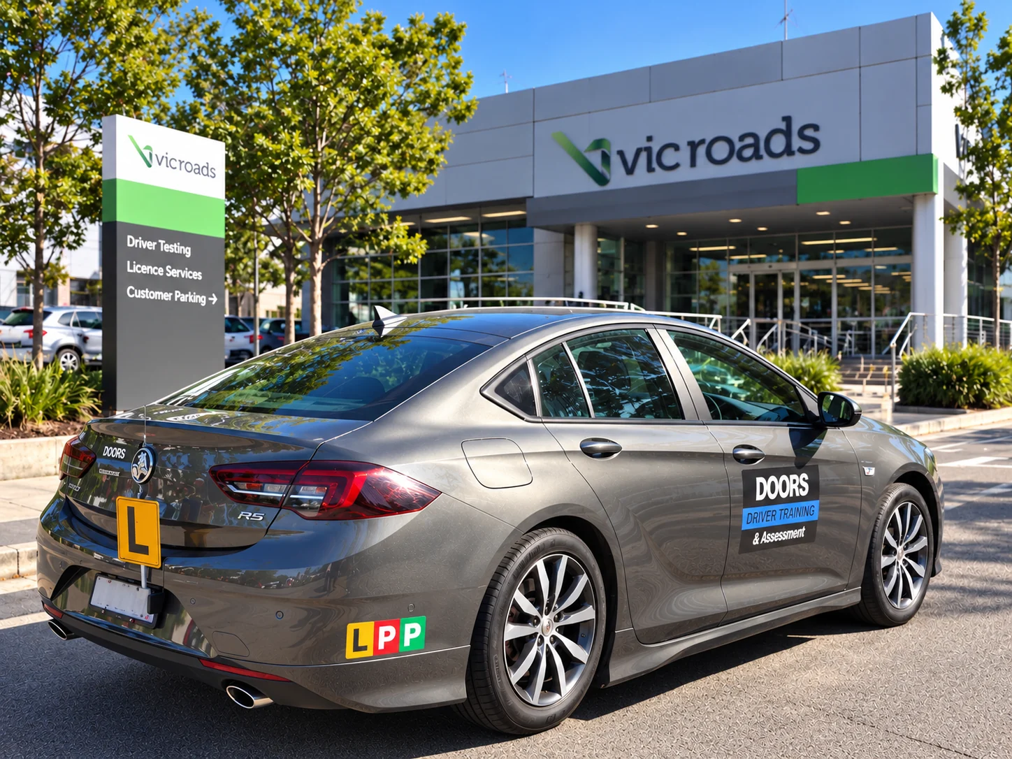 DOORS Driver Training automatic learner car outside VicRoads in Melbourne